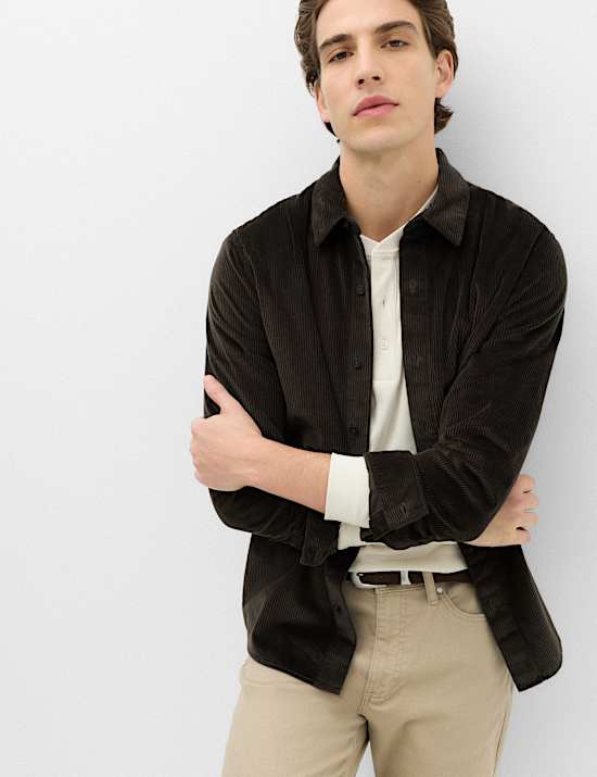 Pure Cotton Fine Corduroy Shirt