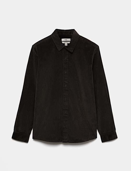 Pure Cotton Fine Corduroy Shirt