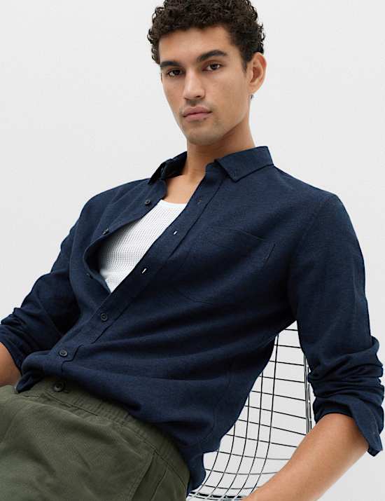 Pure Cotton Flannel Shirt