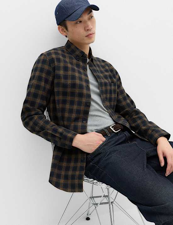 Pure Cotton Flannel Shirt