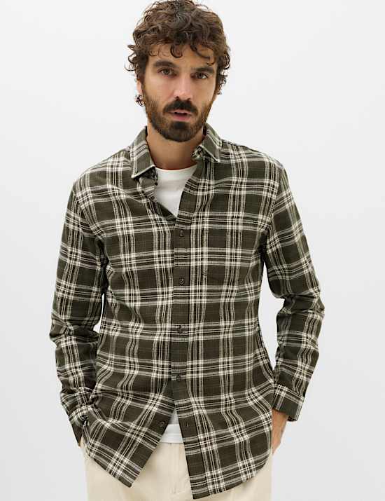 Pure Cotton Flannel Shirt