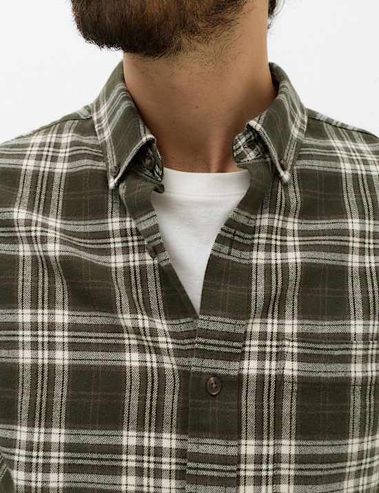 Pure Cotton Flannel Shirt