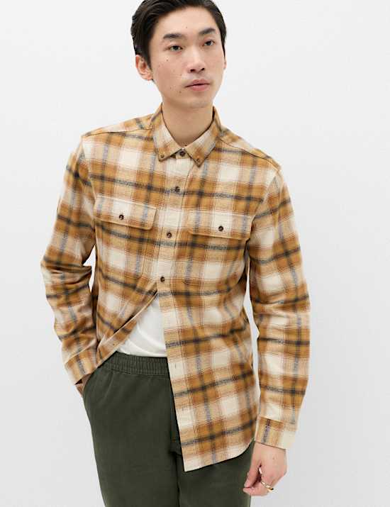 Pure Cotton Flannel Shirt