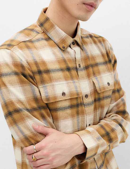 Pure Cotton Flannel Shirt