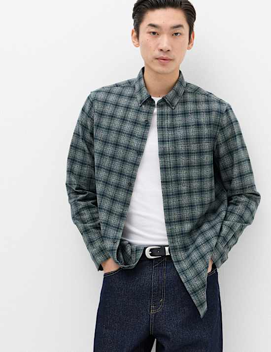 Pure Cotton Flannel Shirt