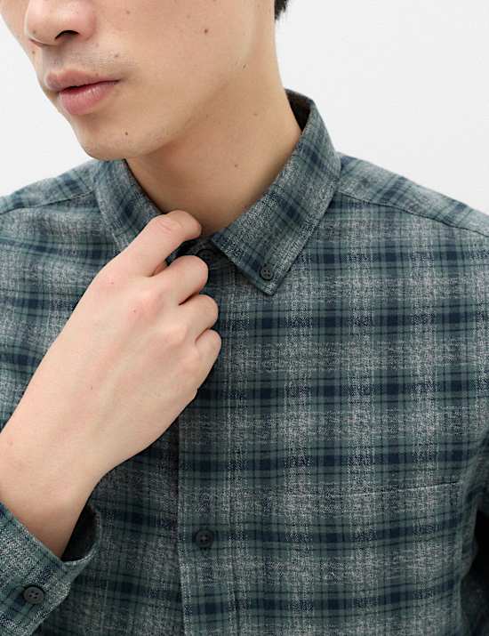 Pure Cotton Flannel Shirt
