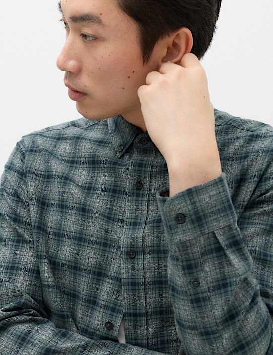 Pure Cotton Flannel Shirt