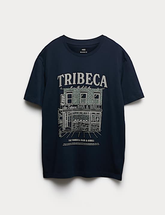 Pure Cotton Tribeca Graphic T-Shirt