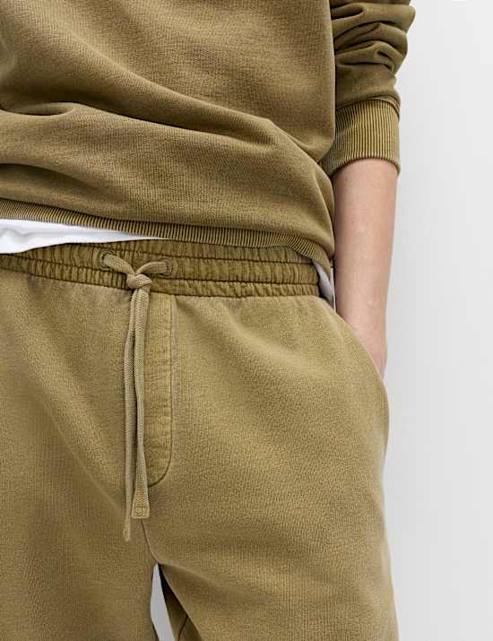 Garment Dyed Pure Cotton Joggers