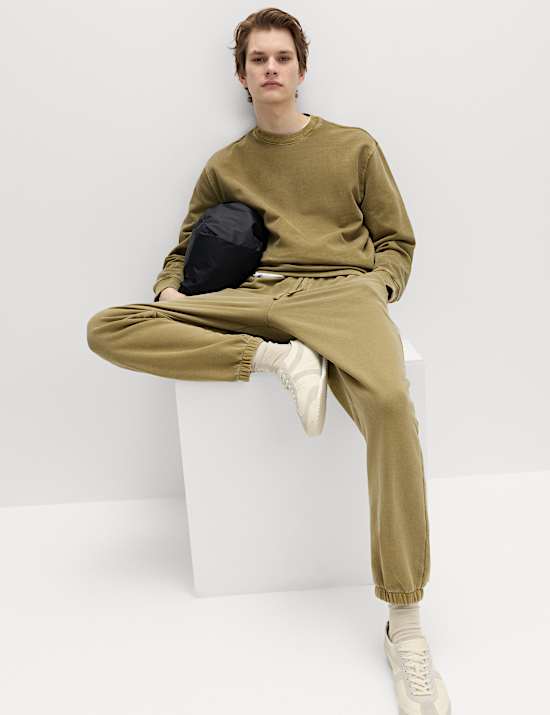 Garment Dyed Pure Cotton Joggers