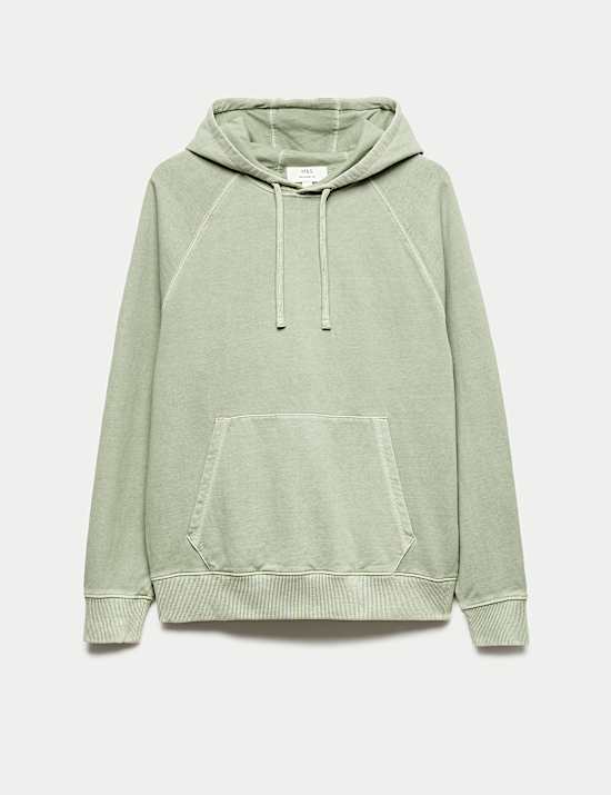 Pure Cotton Garment Dyed Hoodie
