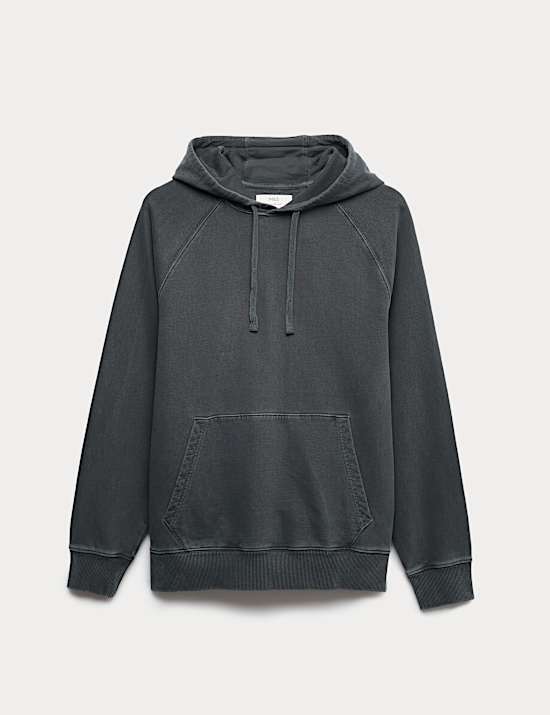 Pure Cotton Garment Dyed Hoodie