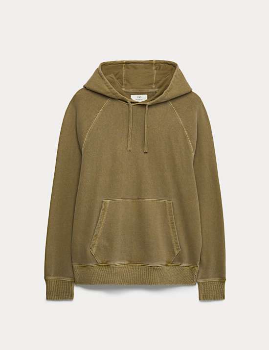 Pure Cotton Garment Dyed Hoodie