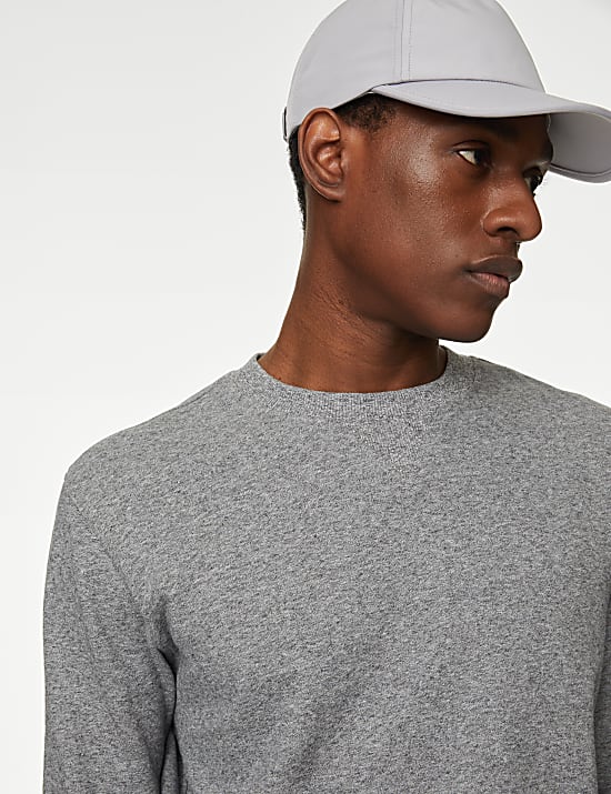 Pure Cotton Crew Neck Sweatshirt