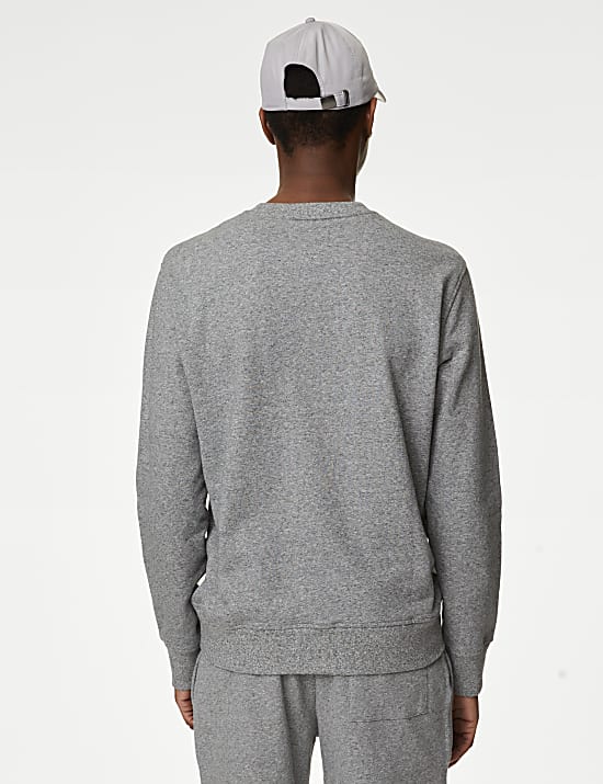 Pure Cotton Crew Neck Sweatshirt