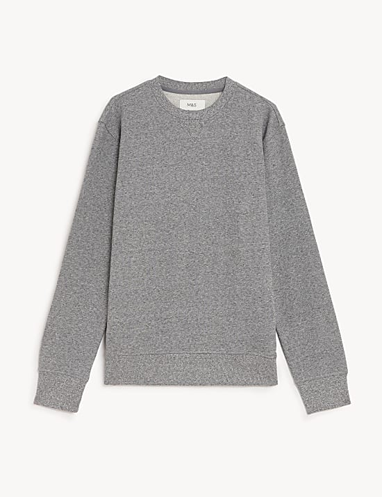 Pure Cotton Crew Neck Sweatshirt