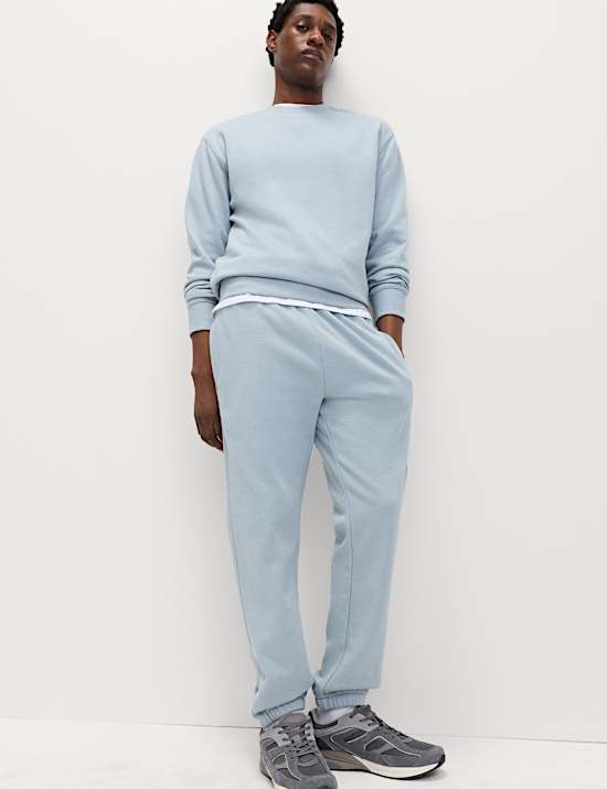 Cotton Rich Relaxed Fit Crew Neck Sweatshirt