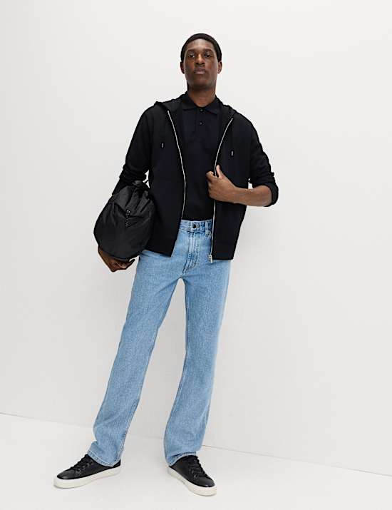 Cotton Rich Zip Through Hoodie