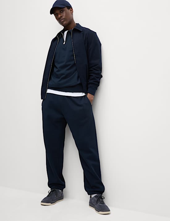 Cotton Rich Half Zip Polo Shirt