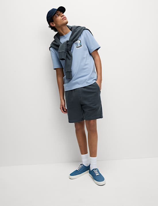 T-shirt με σχέδιο σανίδα του σερφ από 100% βαμβάκι