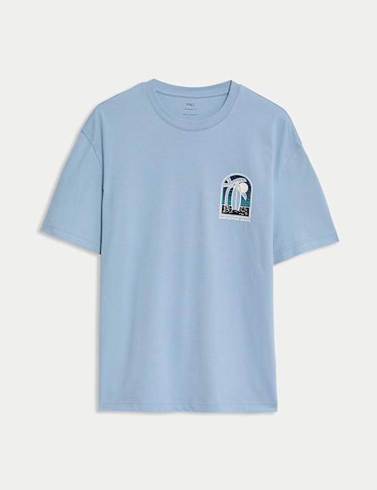 T-shirt με σχέδιο σανίδα του σερφ από 100% βαμβάκι