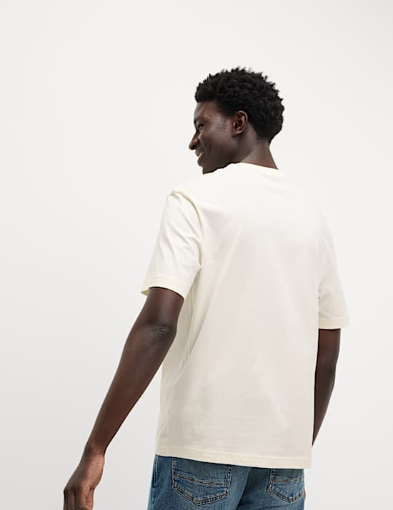 Pure Cotton Large Palm Graphic T-Shirt