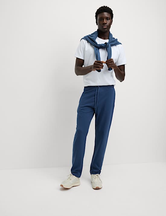 Pantalones deportivos de pata recta de algod&oacute;n