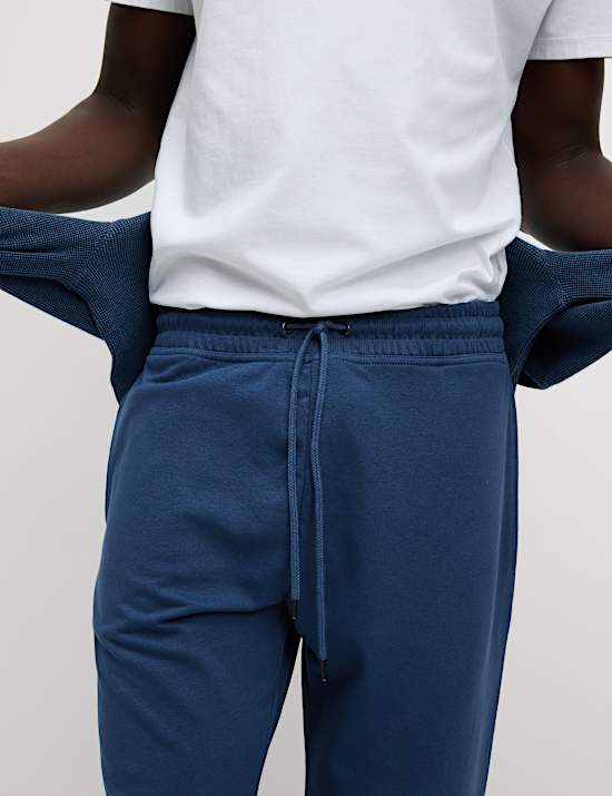 Pantalones deportivos de pata recta de algod&oacute;n