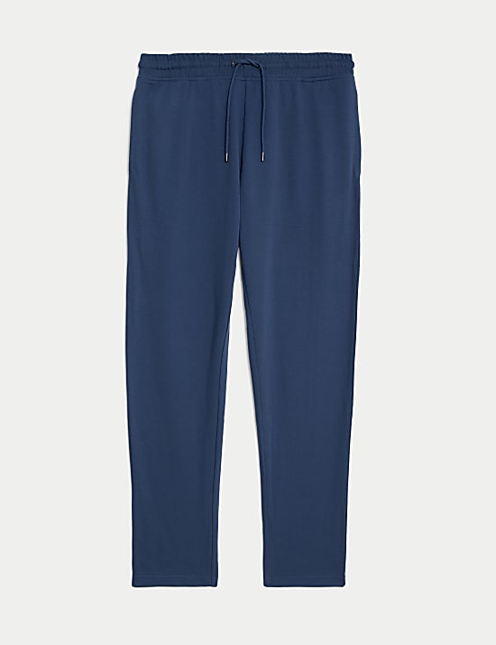 Pantalones deportivos de pata recta de algod&oacute;n