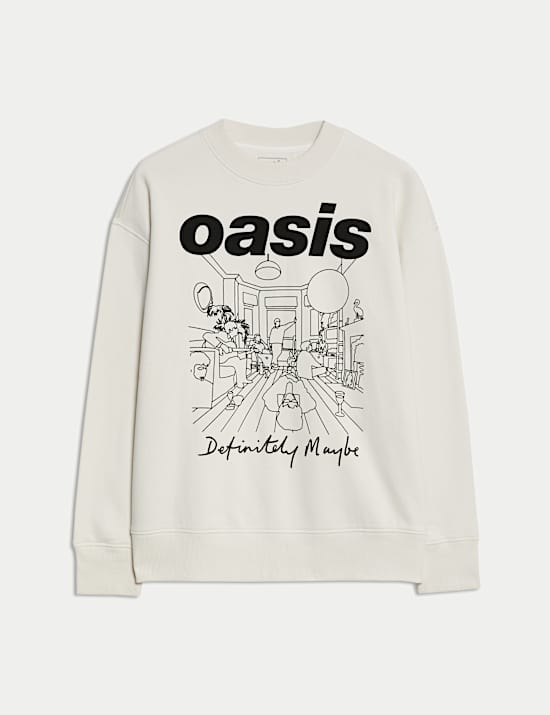 Cotton Rich Oasis Graphic Sweatshirt