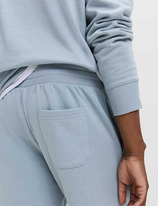 Short en coton à taille élastique