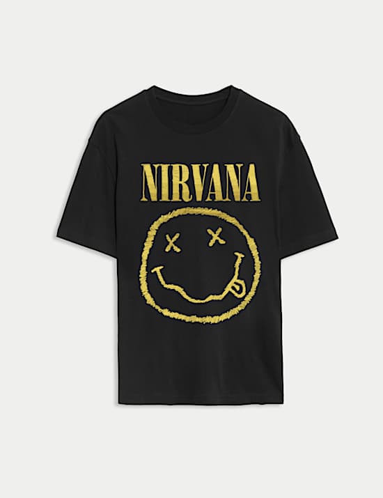 Zuiver katoenen T-shirt met Nirvana®-motief