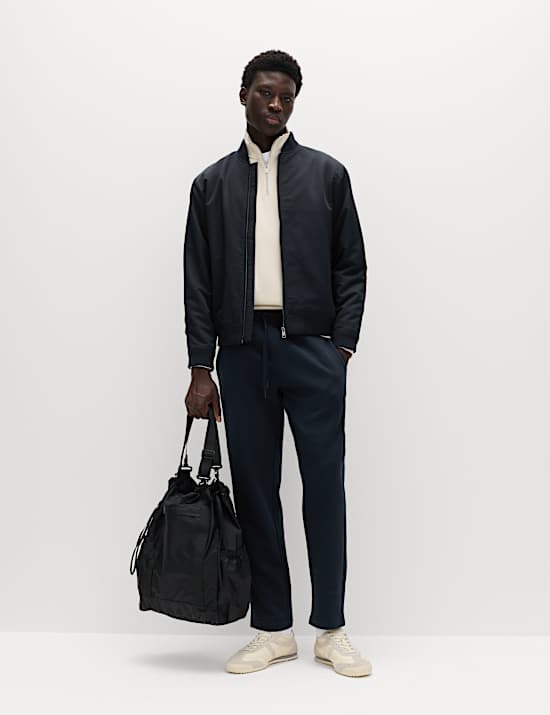 Cotton Rich Relaxed Fit Straight Leg Joggers