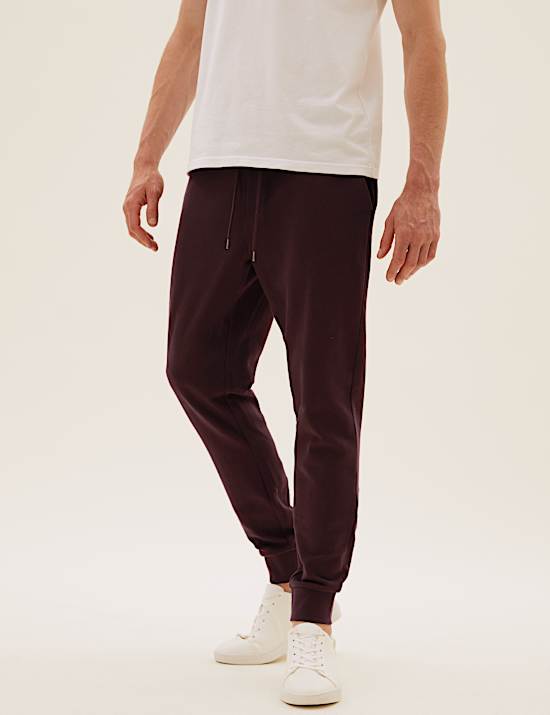 Pure Cotton Cuffed Joggers