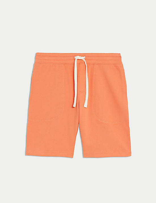 Pure Cotton Drawstring Jersey Shorts