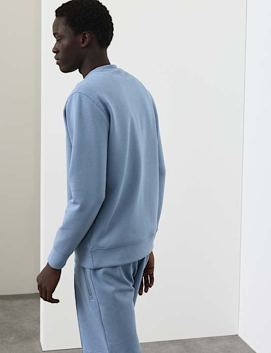 Cotton Rich Crew Neck Sweatshirt