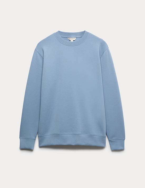 Cotton Rich Crew Neck Sweatshirt