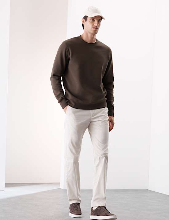 Sweat en coton à encolure ronde