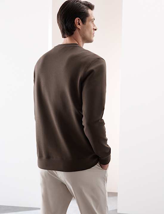 Sweat en coton à encolure ronde