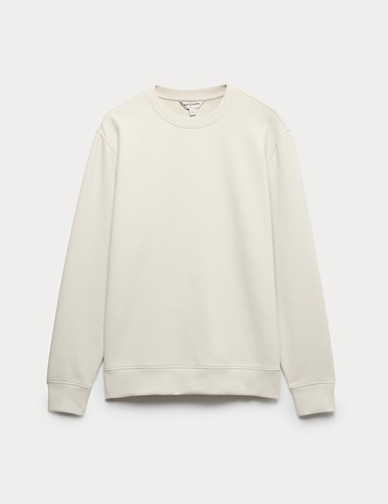 Cotton Rich Crew Neck Sweatshirt