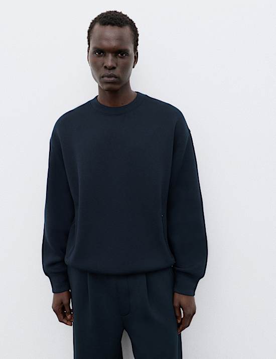 Scuba Jersey Crew Neck Sweatshirt