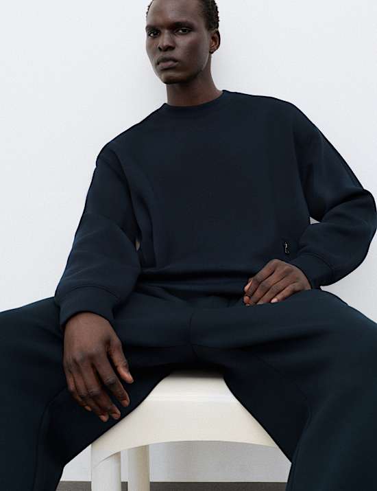 Scuba Jersey Crew Neck Sweatshirt