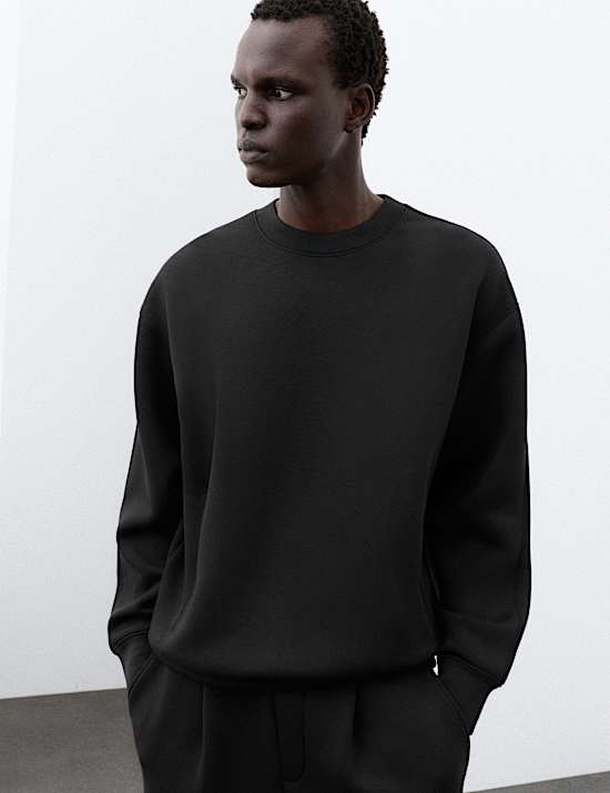 Scuba Jersey Crew Neck Sweatshirt