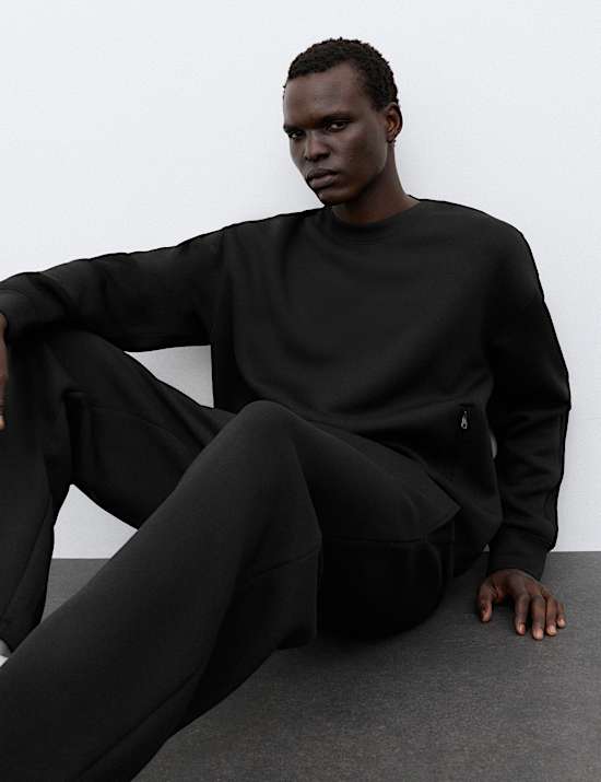 Scuba Jersey Crew Neck Sweatshirt