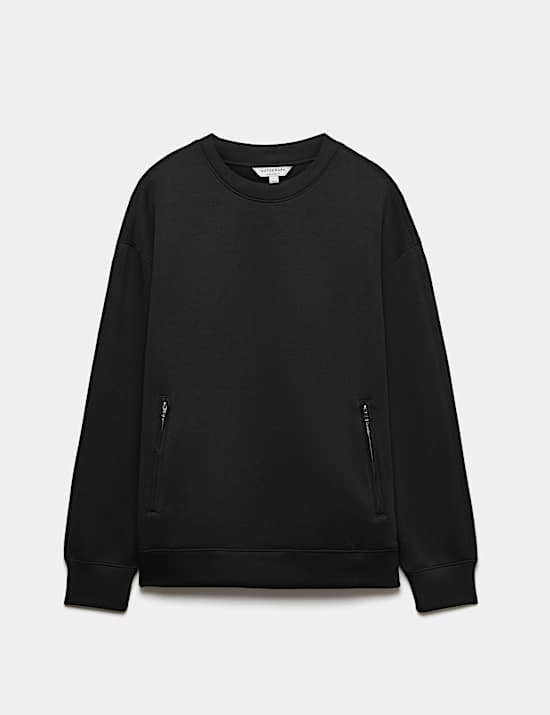 Scuba Jersey Crew Neck Sweatshirt
