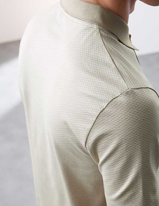 Pure Supima® Cotton Jacquard Polo Shirt