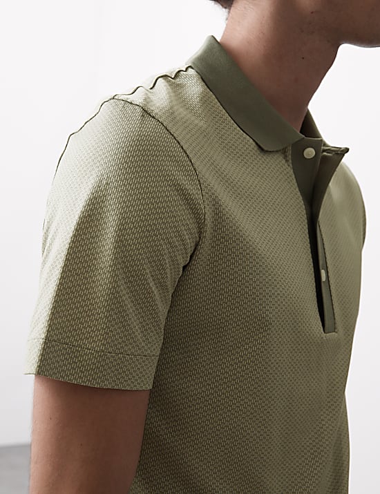 Pure Supima® Cotton Jacquard Polo Shirt