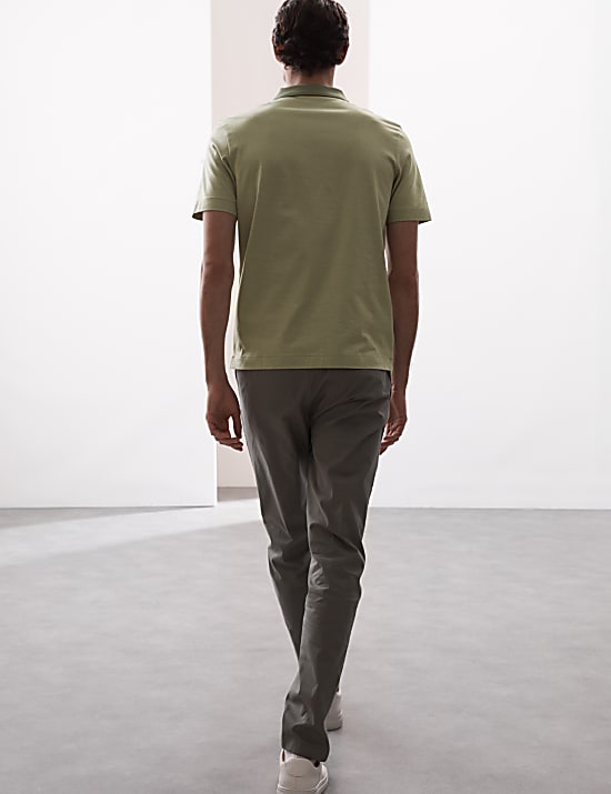 Pure Supima® Cotton Jacquard Polo Shirt