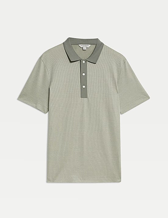 Pure Supima® Cotton Jacquard Polo Shirt