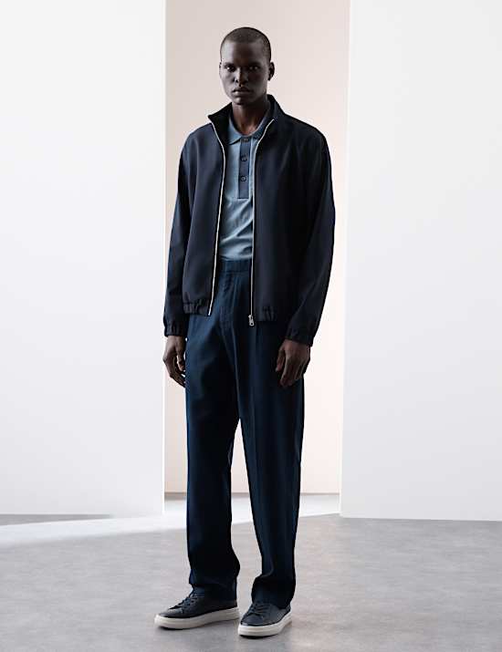 Poloshirt van zuiver Supima&reg;-katoen met jacquardmotief